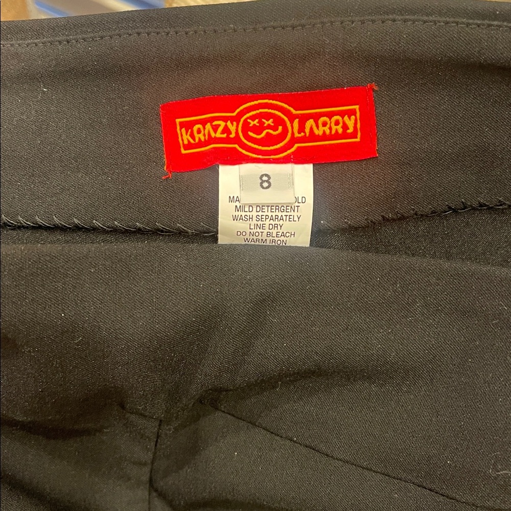 Women's Black Straight Leg Pants - Picture 3 of 7